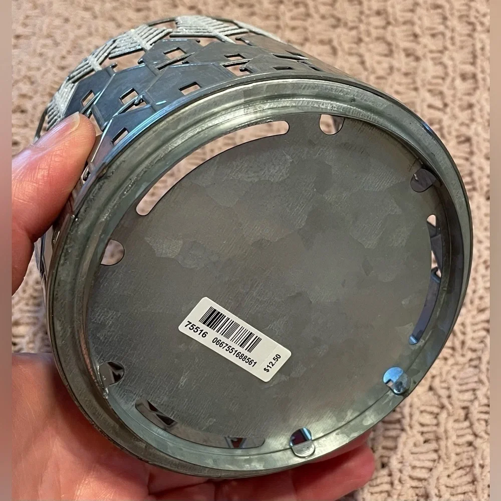 ❄️ GLITTER CAPPED TREES & HOUSES Theme Bath & Body 3 Wick Candle Holder Retired